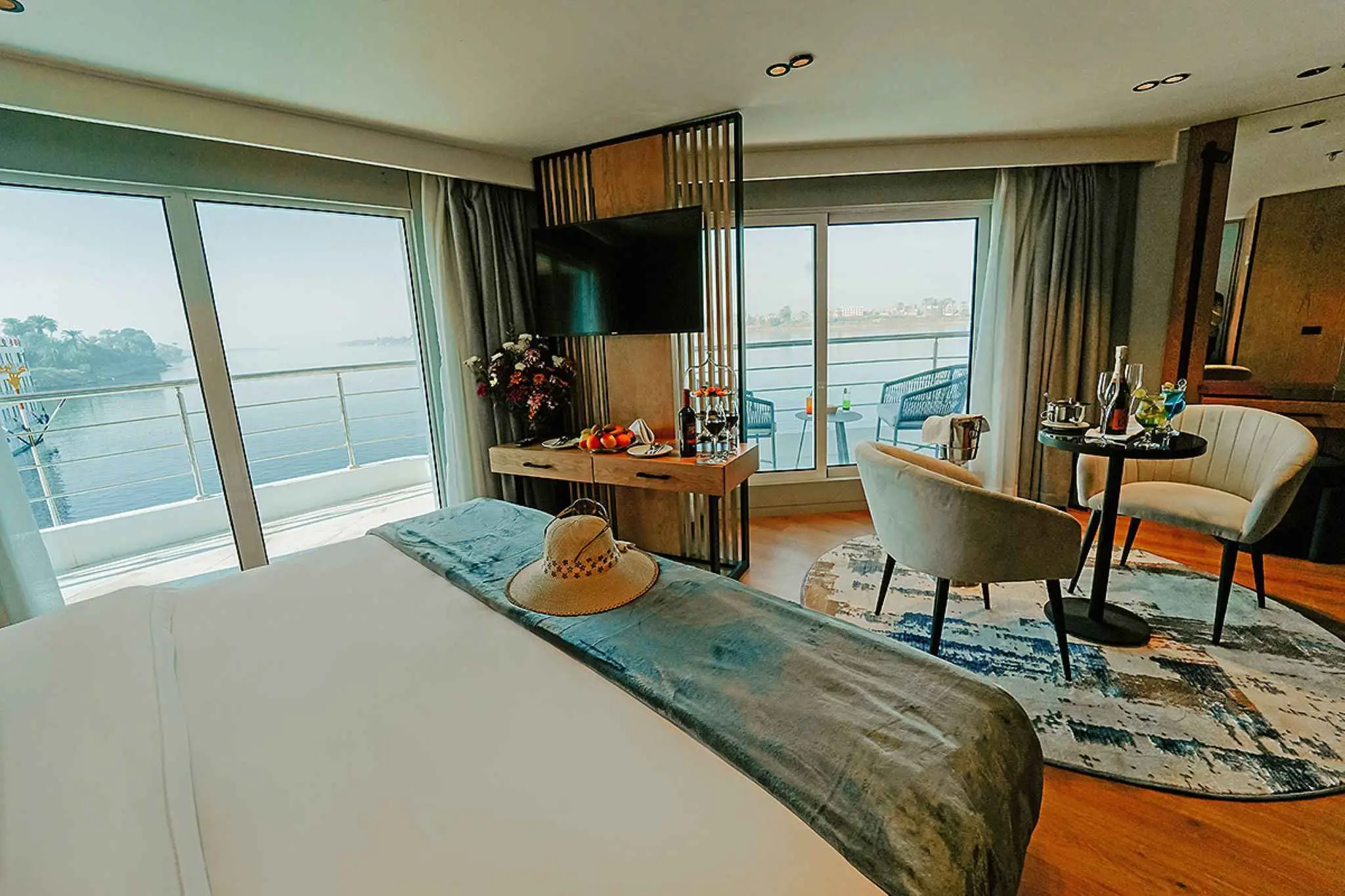 Cabin aboard the MS Miriam Nile Cruise Nile cruise